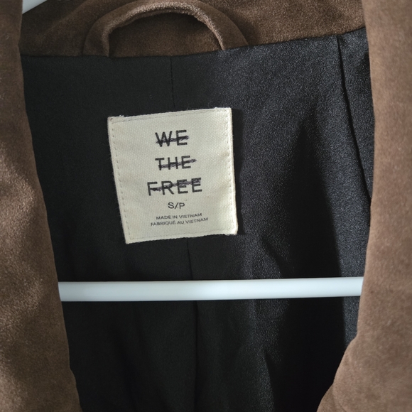 Free People Paper Cut Vegan Suede Blazer - Picture 2 of 3